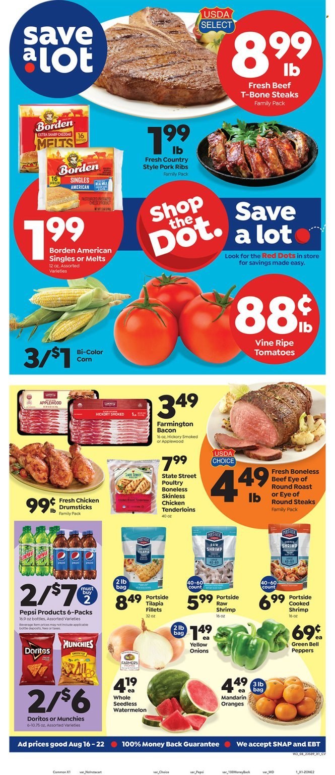 Save a Lot ad - 08/16/2023 - 08/22/2023. Page 1