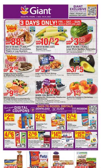 Giant Food Flyer - 08/18/2023 - 08/24/2023.