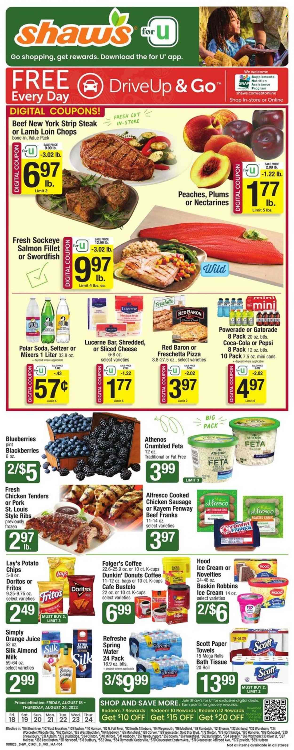 Shaw’s ad - 08/18/2023 - 08/24/2023. Page 1