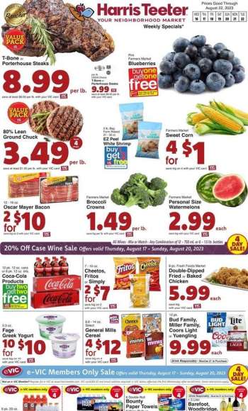 Harris Teeter Flyer - 08/16/2023 - 08/22/2023.