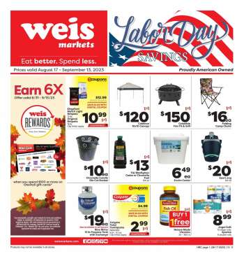 Weis Flyer - 08/17/2023 - 09/13/2023.