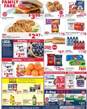 Family Fare Flyer - 08/20/2023 - 08/26/2023.