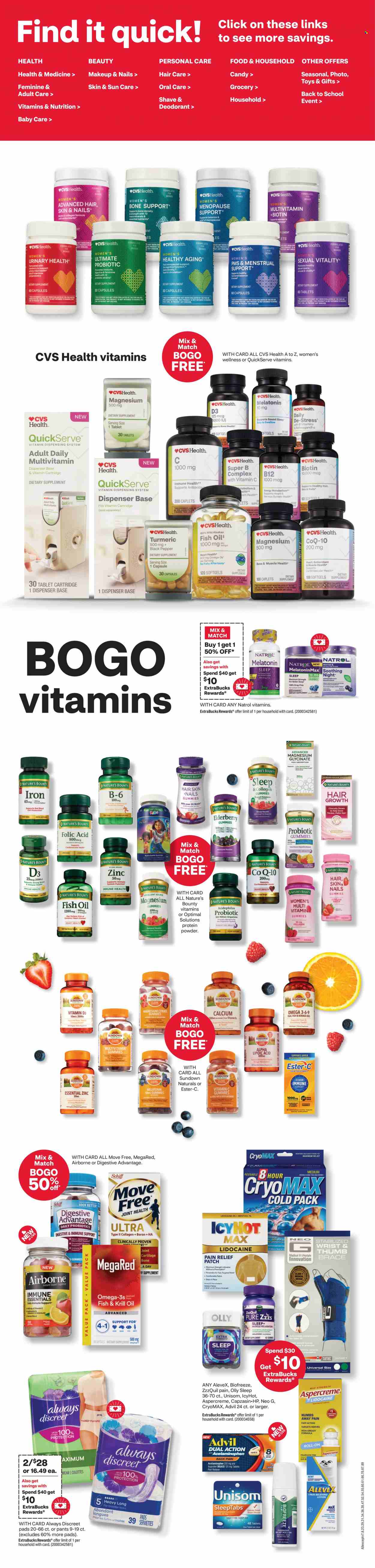CVS Pharmacy ad - 08/20/2023 - 08/27/2023. Page 4