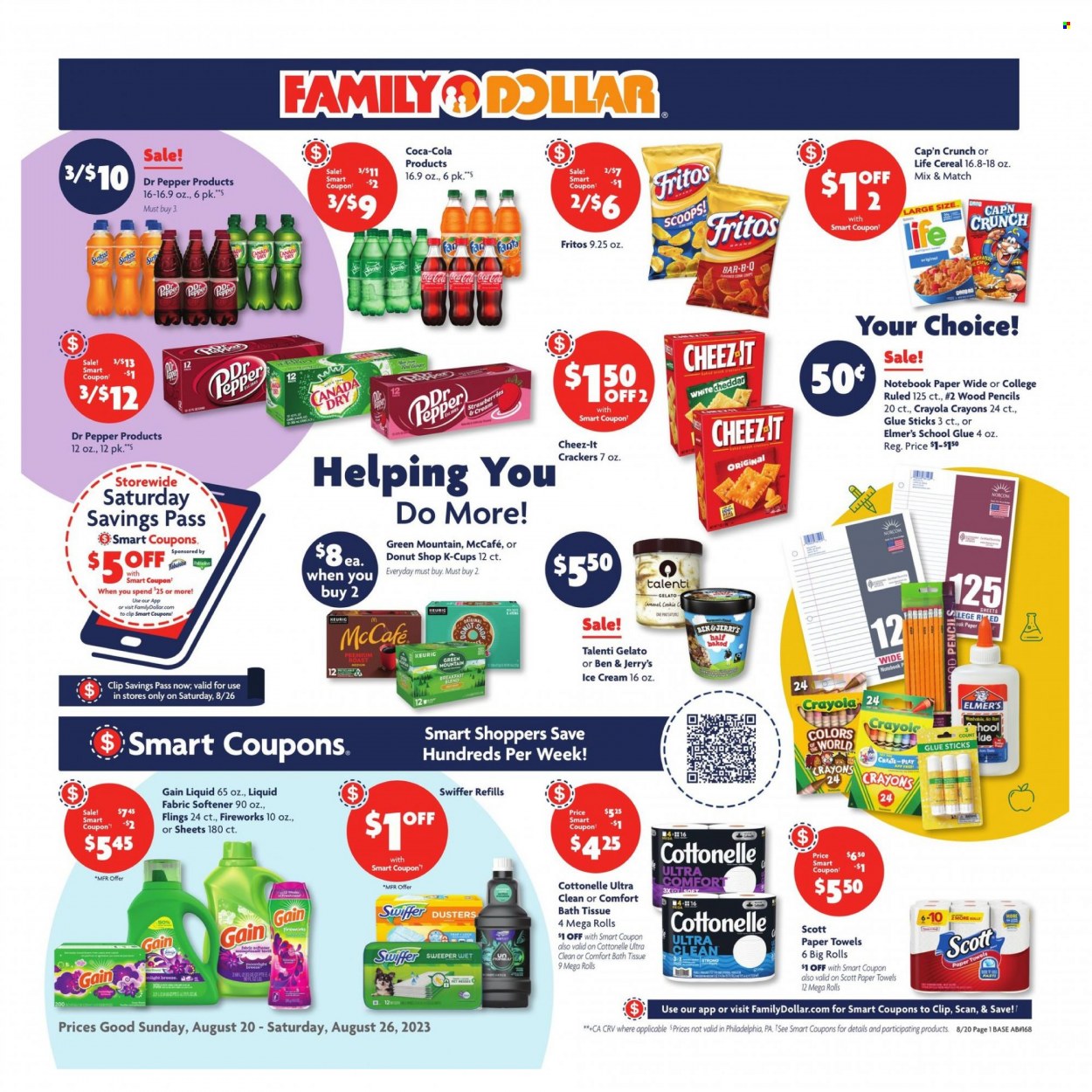 Family Dollar ad - 08/20/2023 - 08/26/2023. Page 1