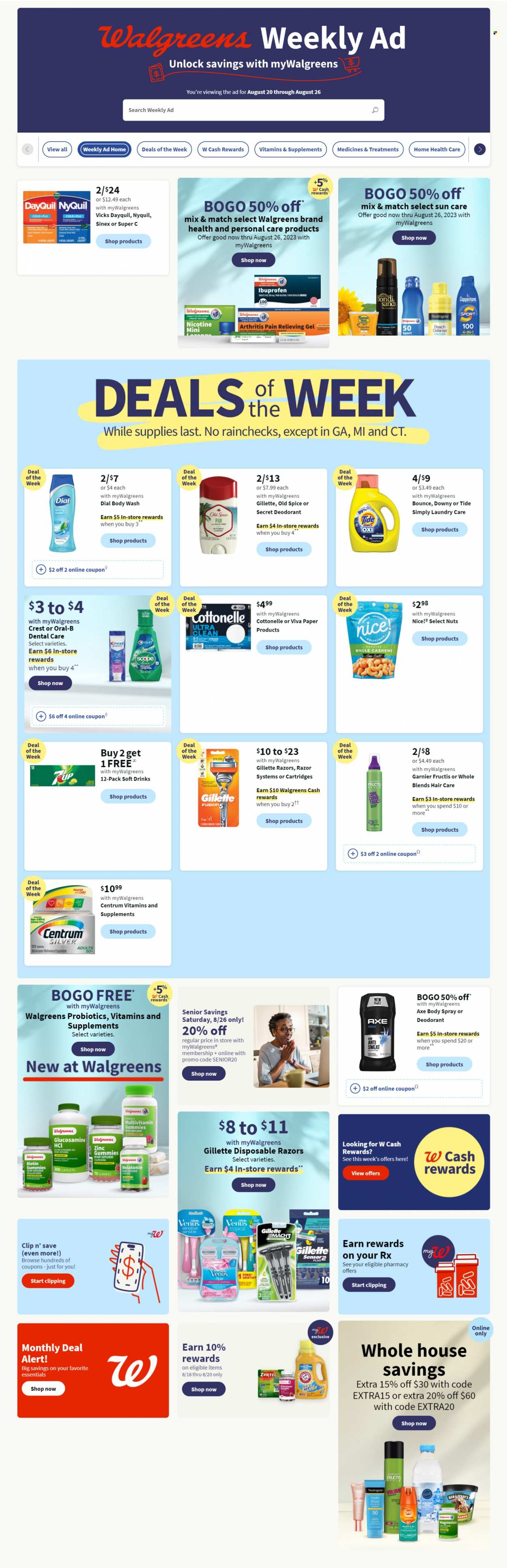 Walgreens ad - 08/20/2023 - 08/26/2023. Page 1