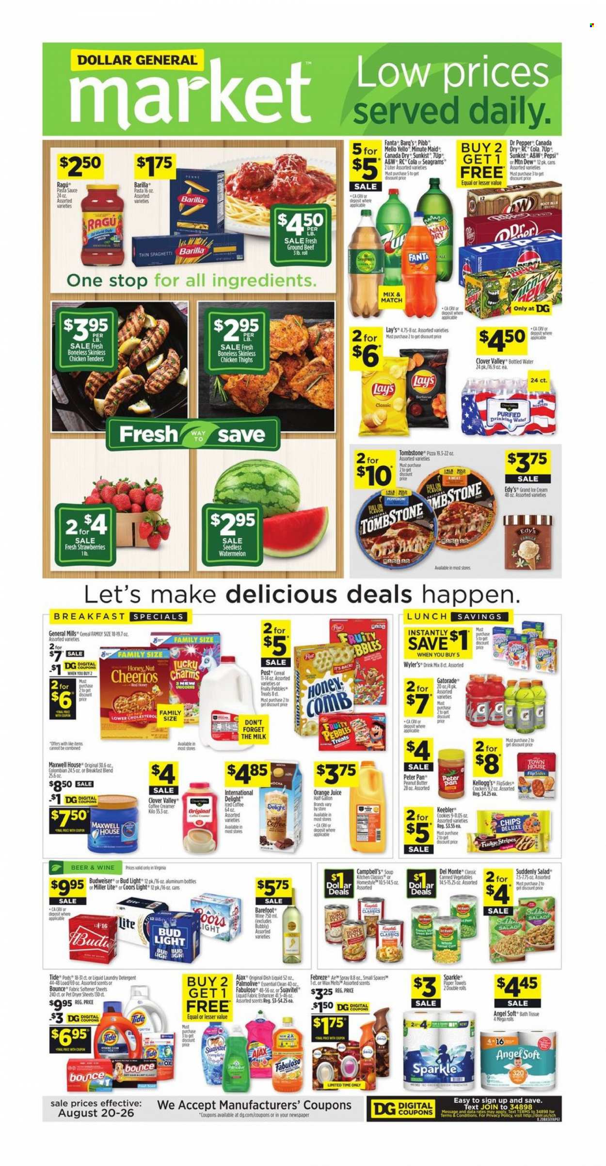 Dollar General ad - 08/20/2023 - 08/26/2023. Page 1