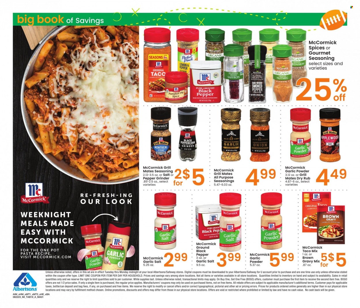 Albertsons ad - 08/22/2023 - 09/25/2023. Page 19