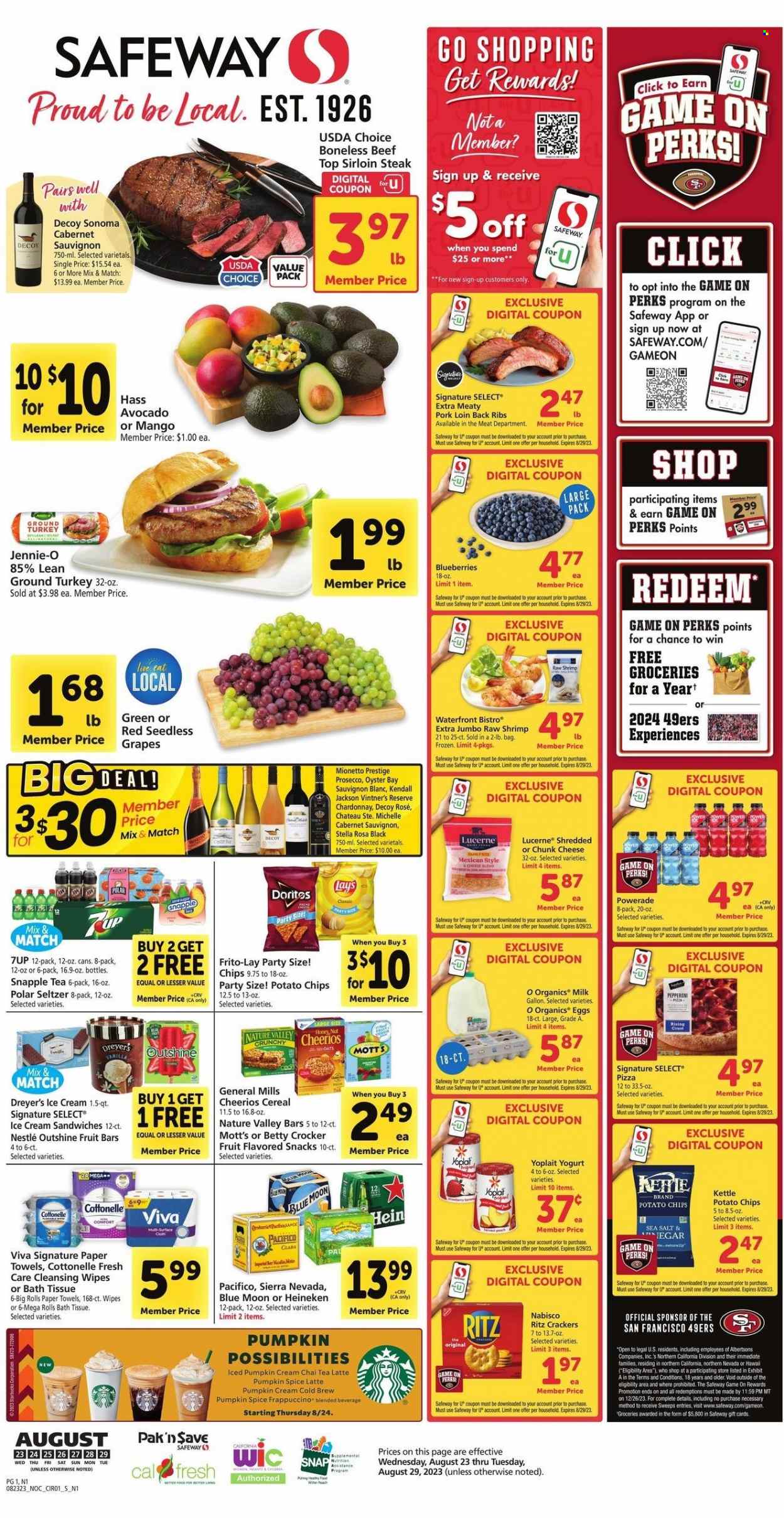 Safeway ad - 08/23/2023 - 08/29/2023. Page 1
