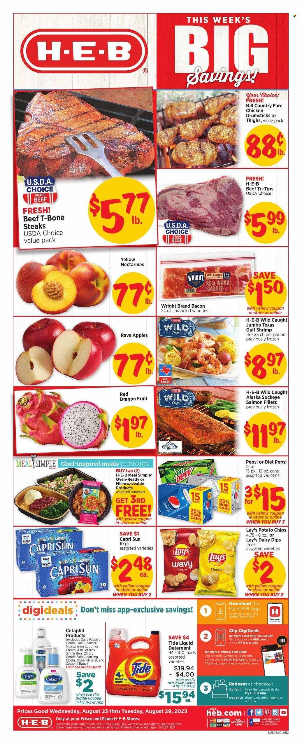 H-E-B ad - 08/23/2023 - 08/29/2023. Page 1