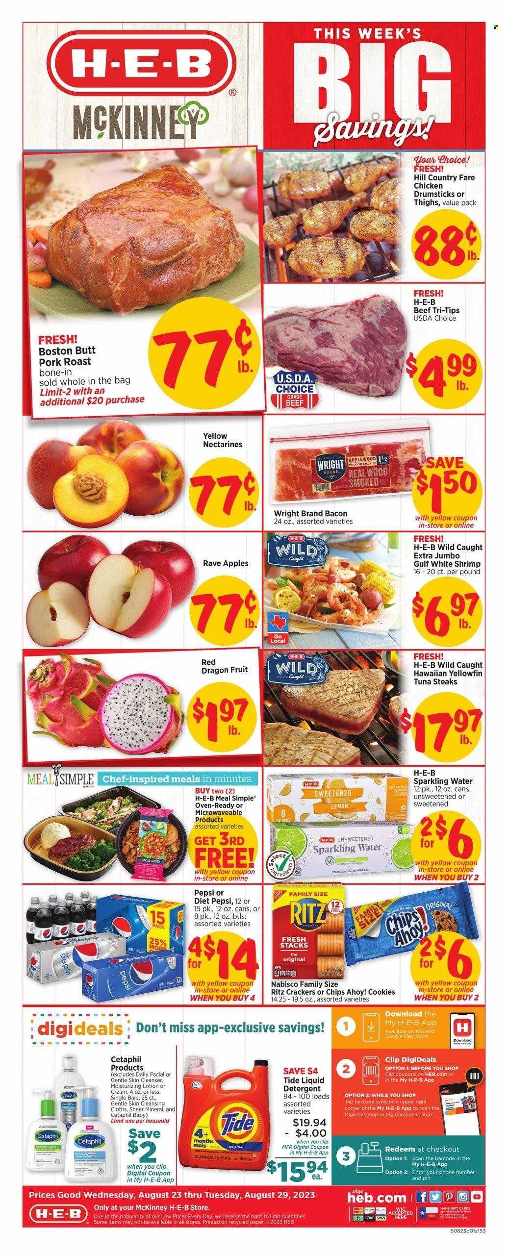 H-E-B ad - 08/23/2023 - 08/29/2023. Page 1