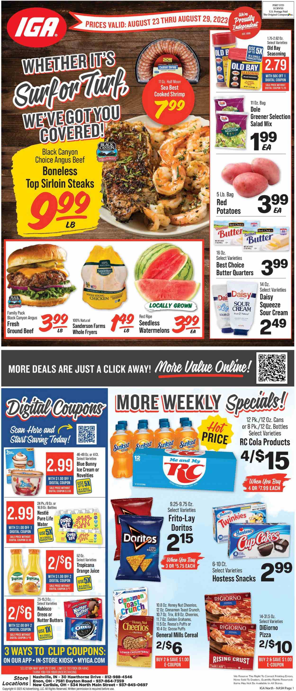 IGA ad - 08/23/2023 - 08/29/2023. Page 1