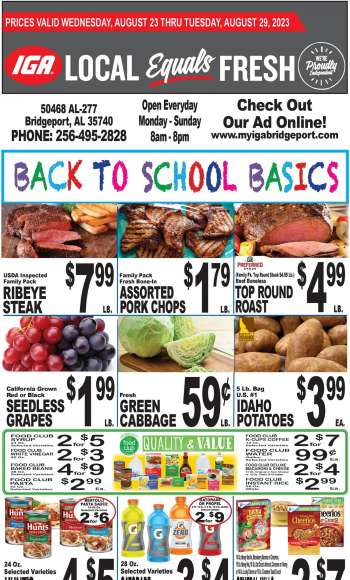 IGA Flyer - 08/23/2023 - 08/29/2023.