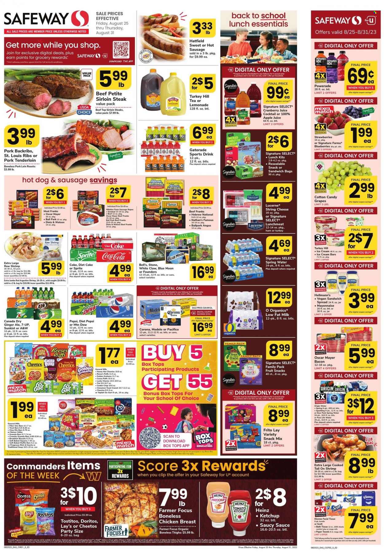 Safeway ad - 08/25/2023 - 08/31/2023. Page 1