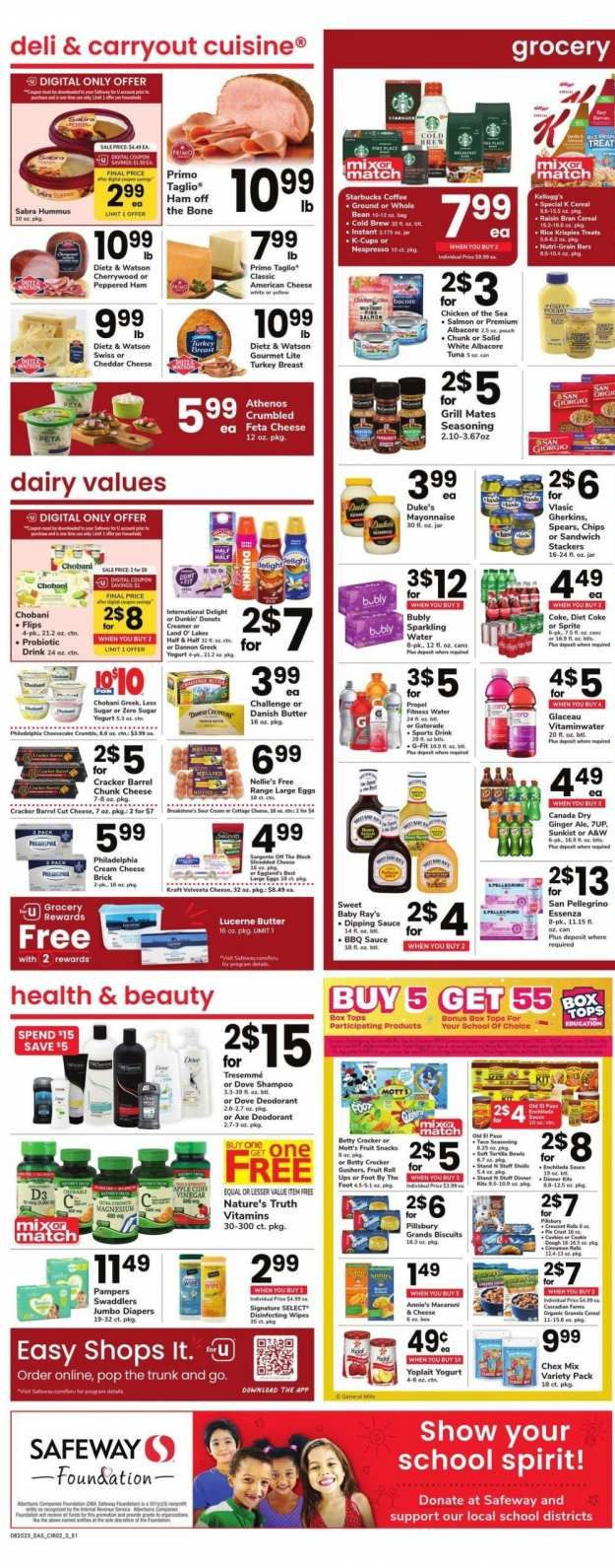 Safeway ad - 08/25/2023 - 08/31/2023. Page 2