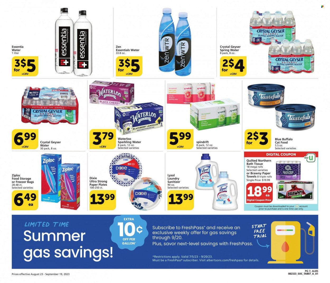 Albertsons ad - 08/23/2023 - 09/19/2023. Page 7