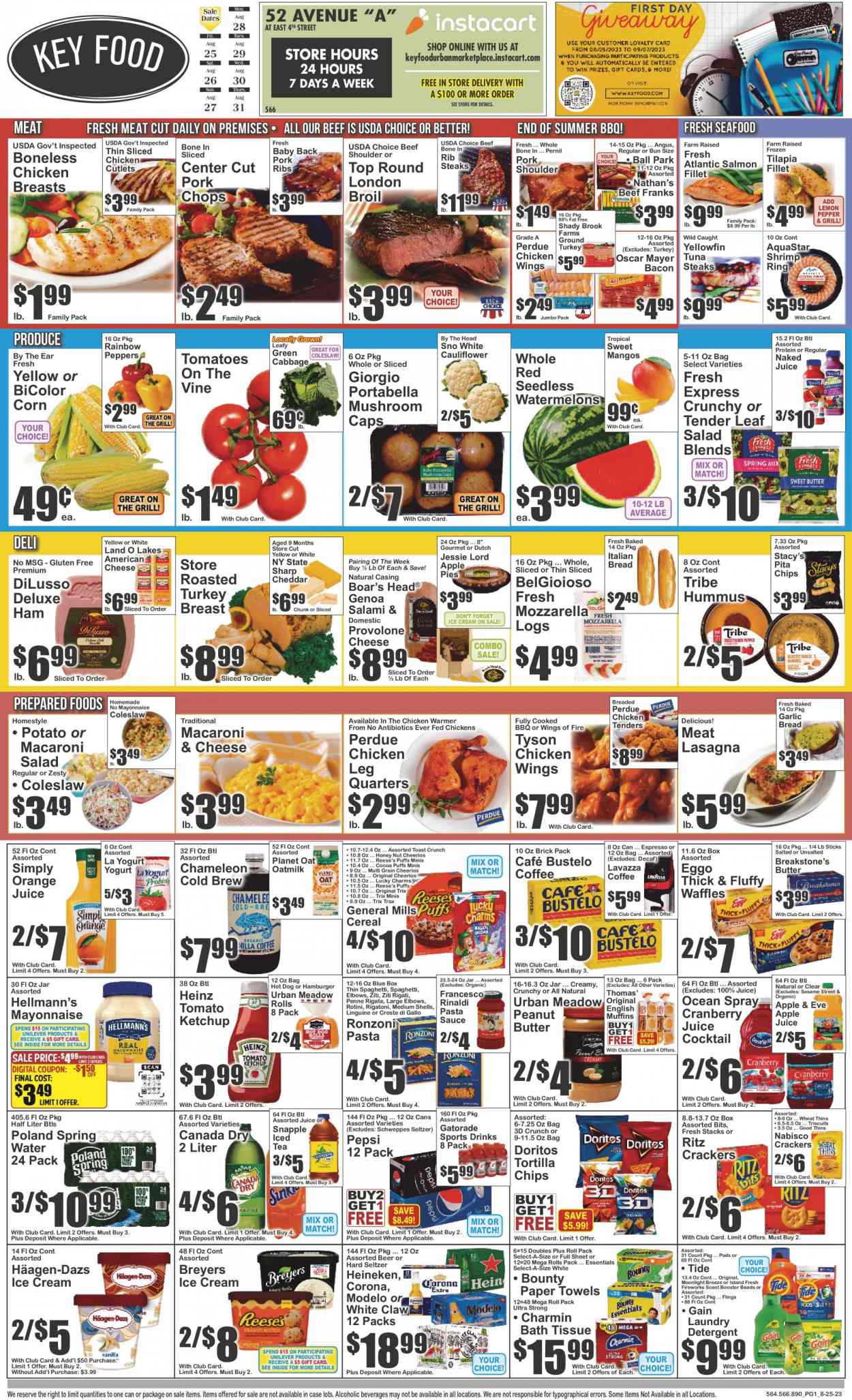 Key Food ad - 08/25/2023 - 08/31/2023. Page 1