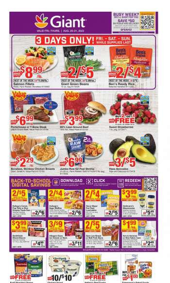 Giant Food Flyer - 08/25/2023 - 08/31/2023.
