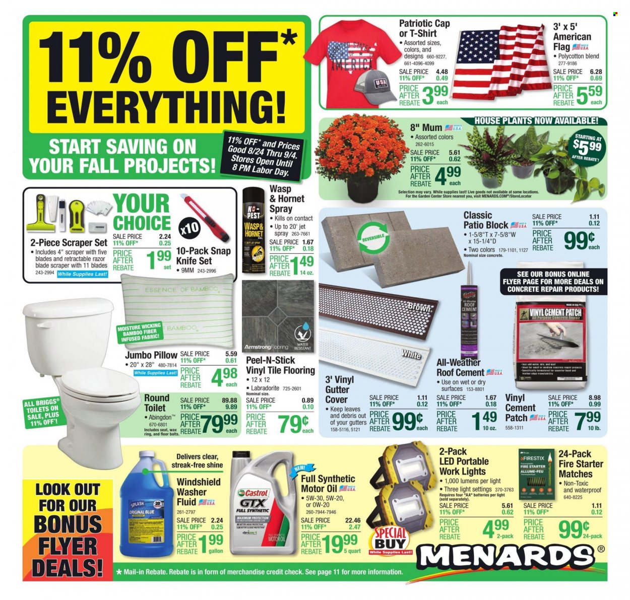 Menards ad - 08/23/2023 - 09/04/2023. Page 1