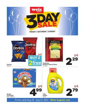 Weis Flyer - 08/25/2023 - 08/27/2023.