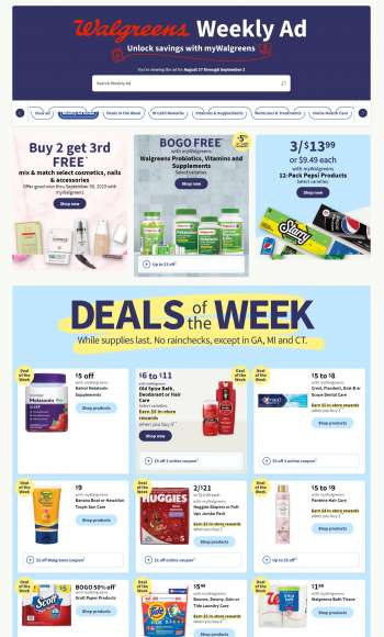 Walgreens Flyer - 08/27/2023 - 09/02/2023.