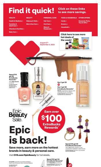 CVS Pharmacy Flyer - 08/27/2023 - 09/02/2023.
