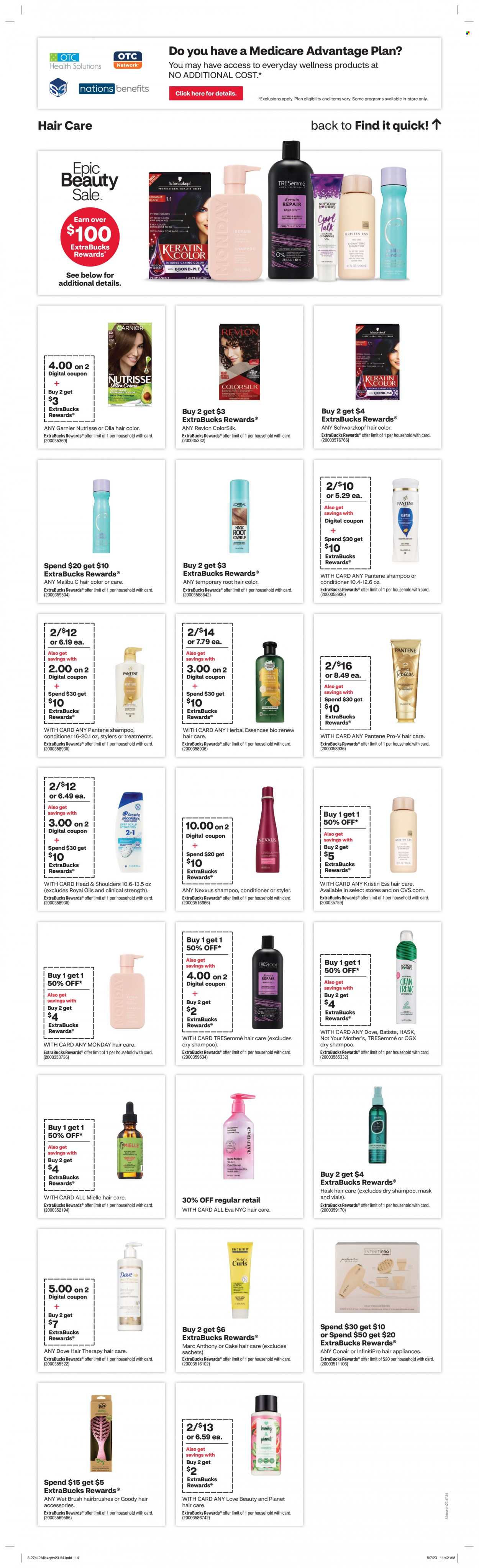 CVS Pharmacy ad - 08/27/2023 - 09/02/2023. Page 12