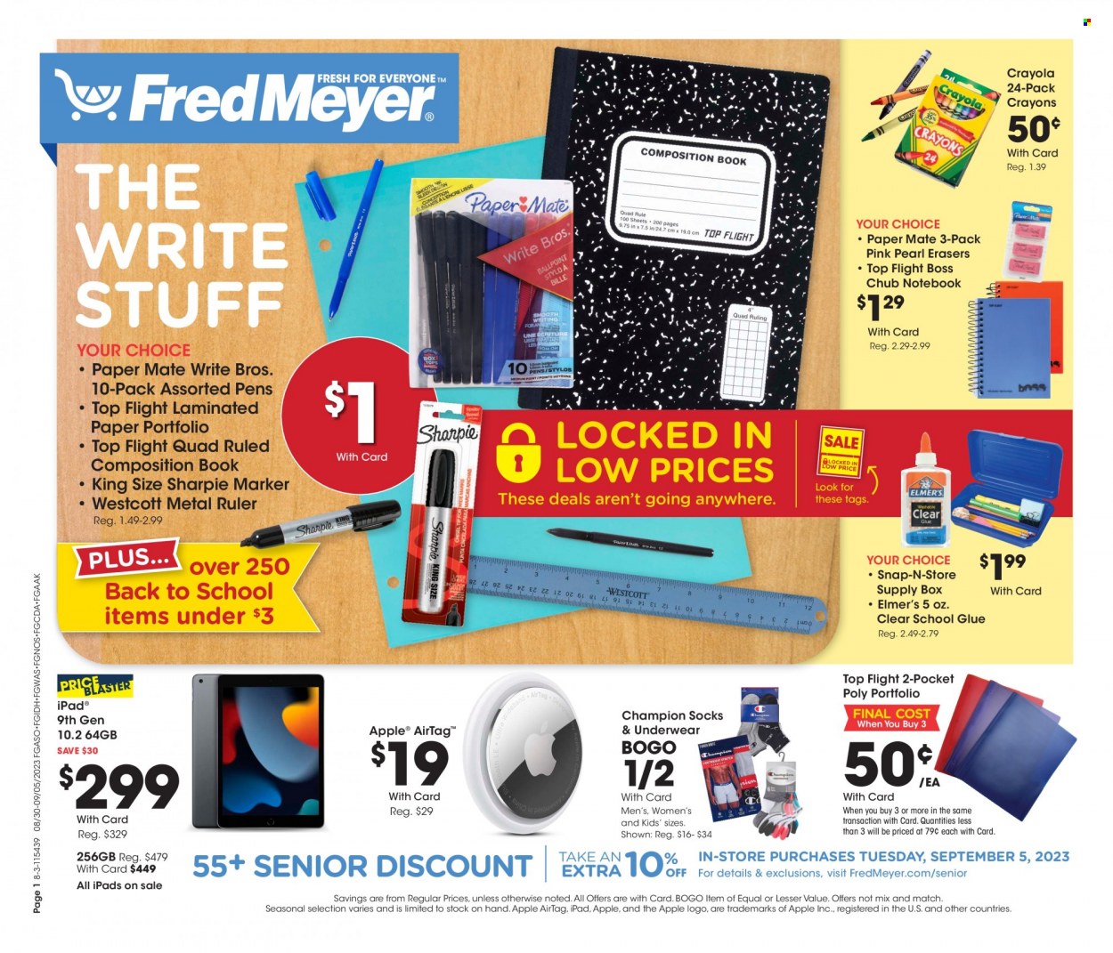 Fred Meyer ad - 08/30/2023 - 09/05/2023. Page 1