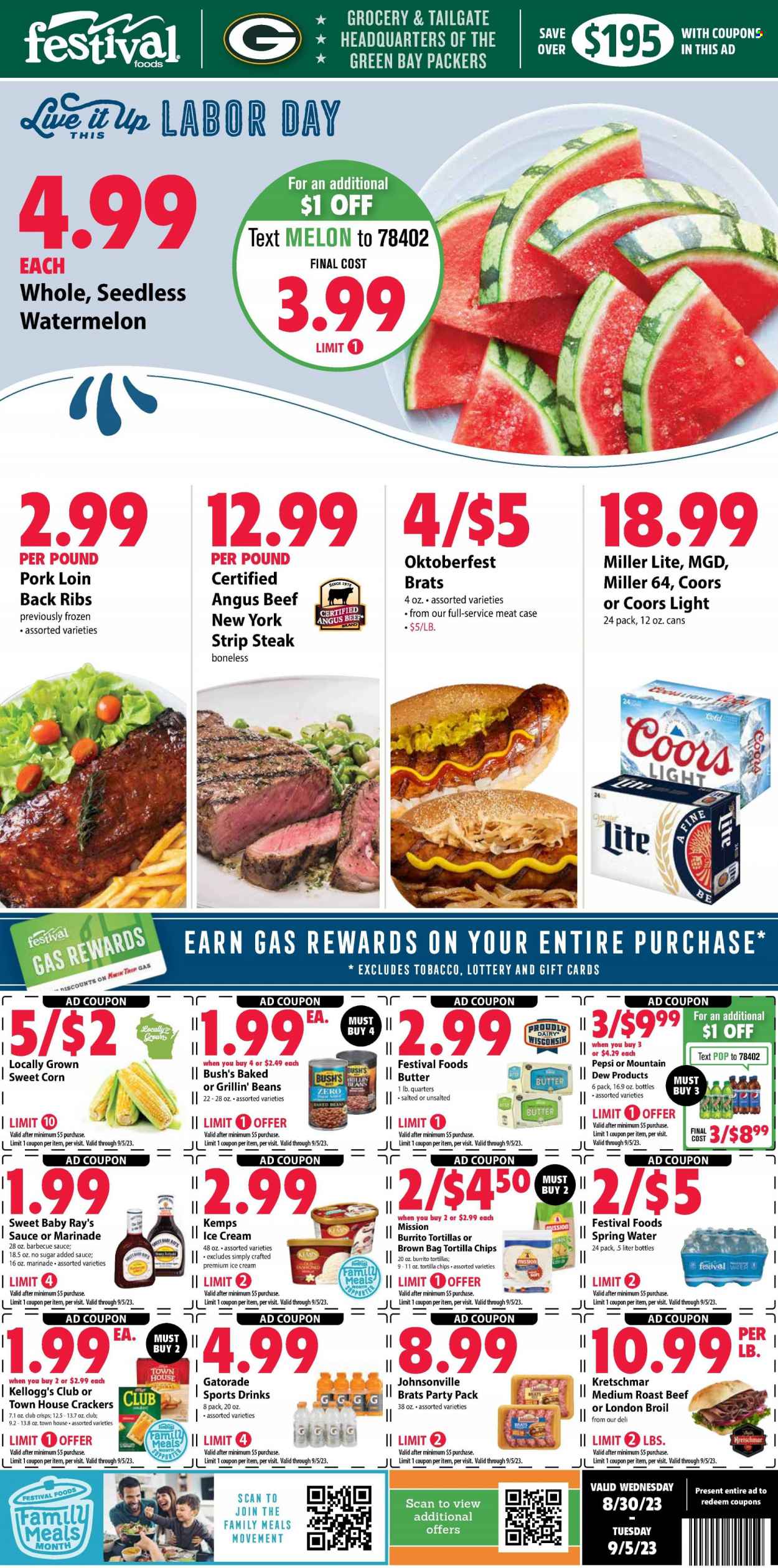 Festival Foods ad - 08/30/2023 - 09/05/2023. Page 1