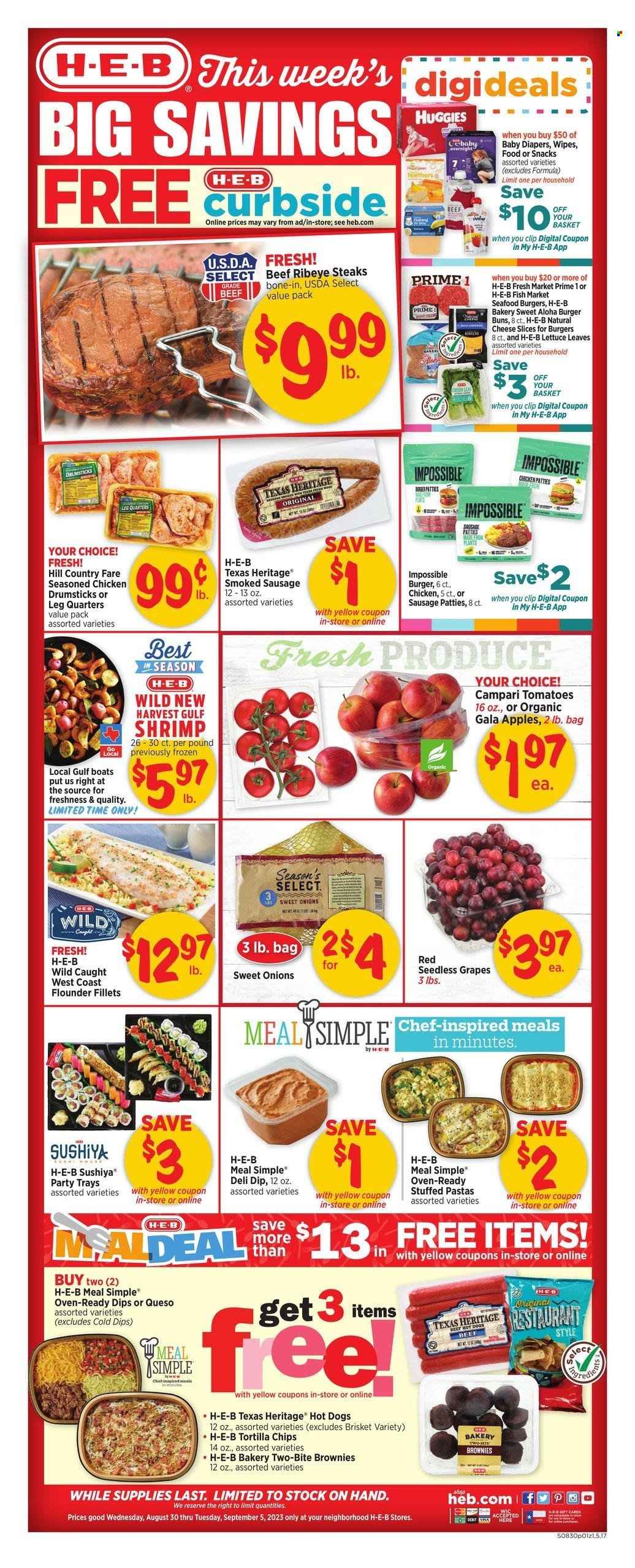 H-E-B ad - 08/30/2023 - 09/05/2023. Page 1