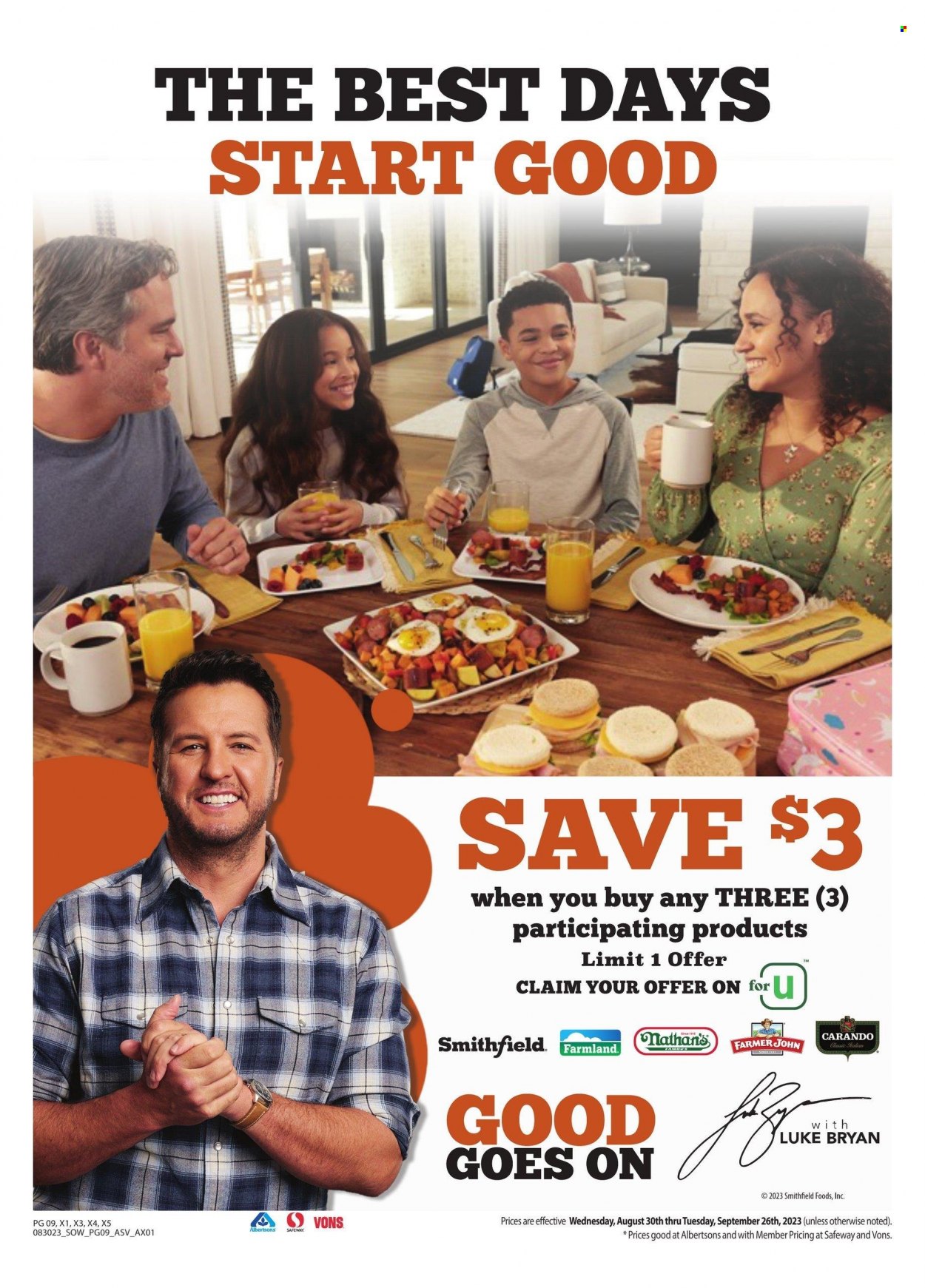 Albertsons ad - 08/30/2023 - 09/26/2023. Page 9