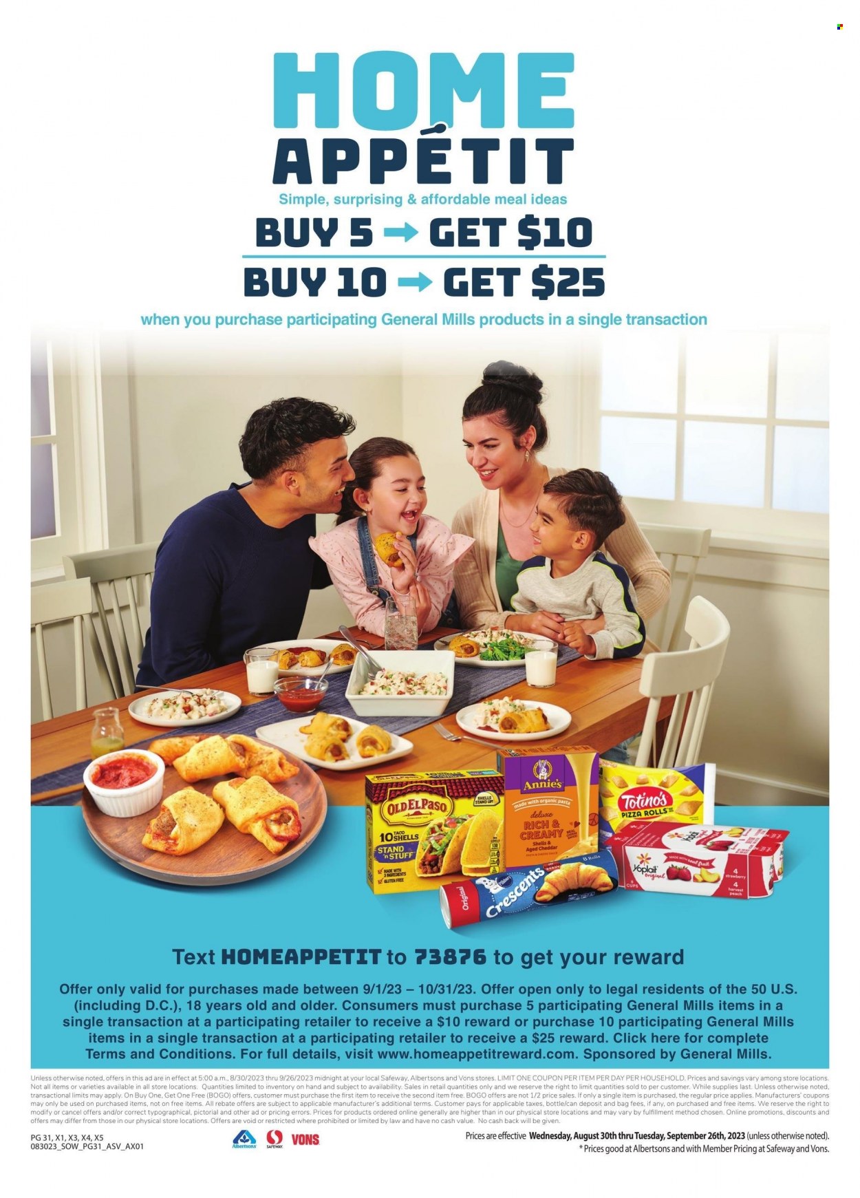 Albertsons ad - 08/30/2023 - 09/26/2023. Page 31