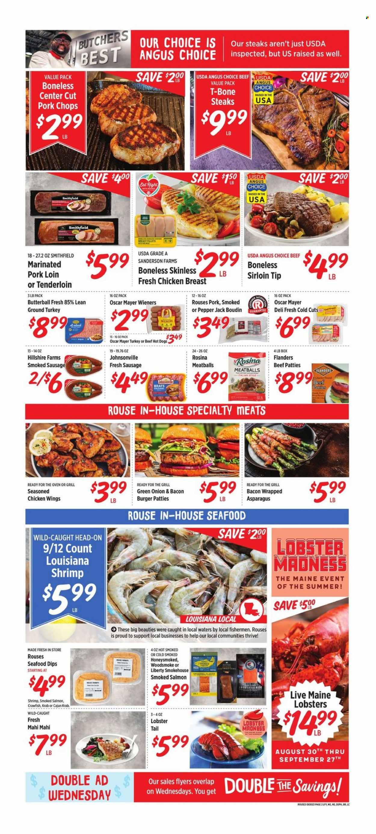 Rouses Markets ad - 08/30/2023 - 09/06/2023. Page 2