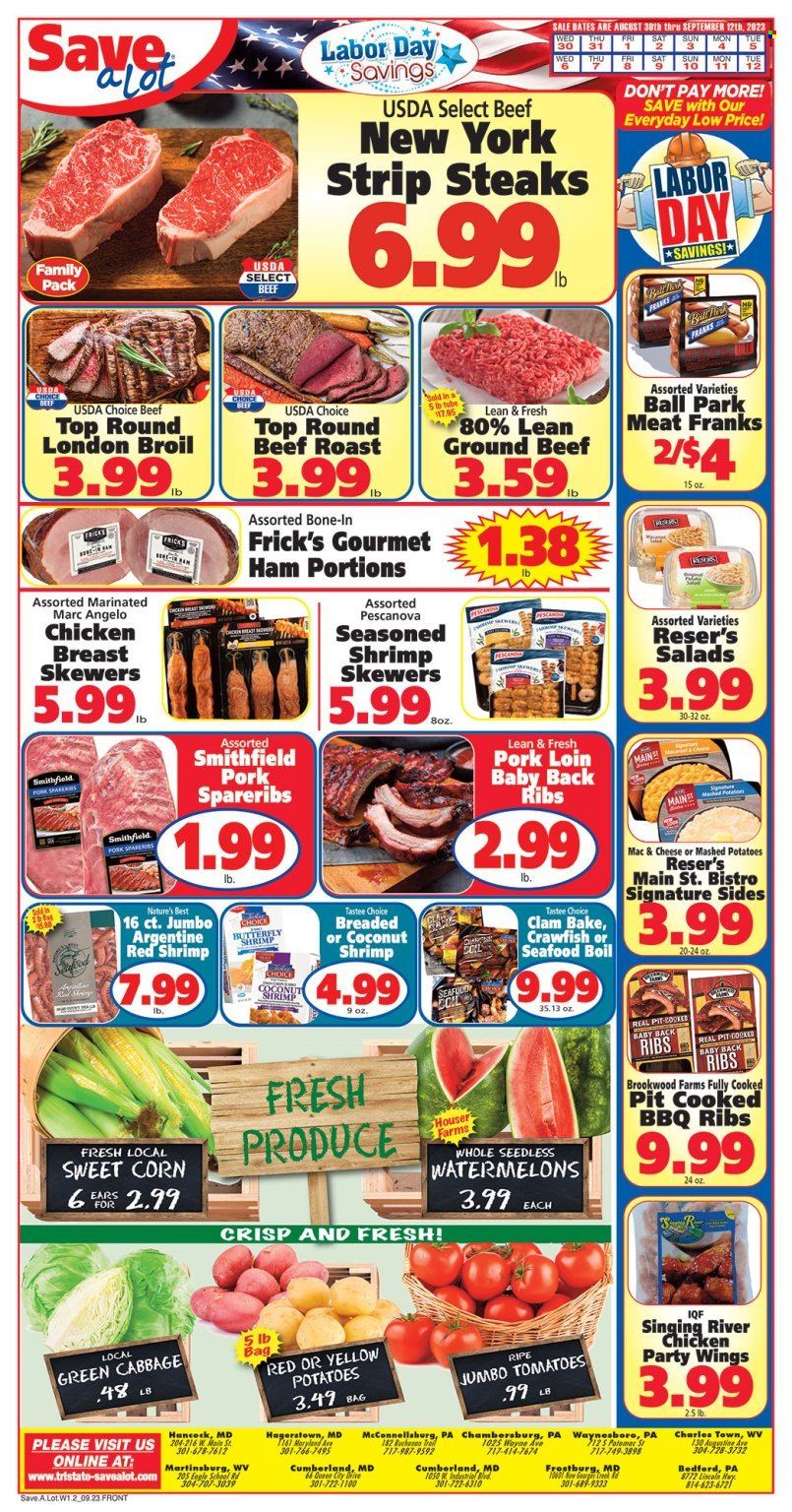 Save a Lot ad - 08/30/2023 - 09/12/2023. Page 1