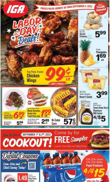 IGA Flyer - 08/30/2023 - 09/05/2023.