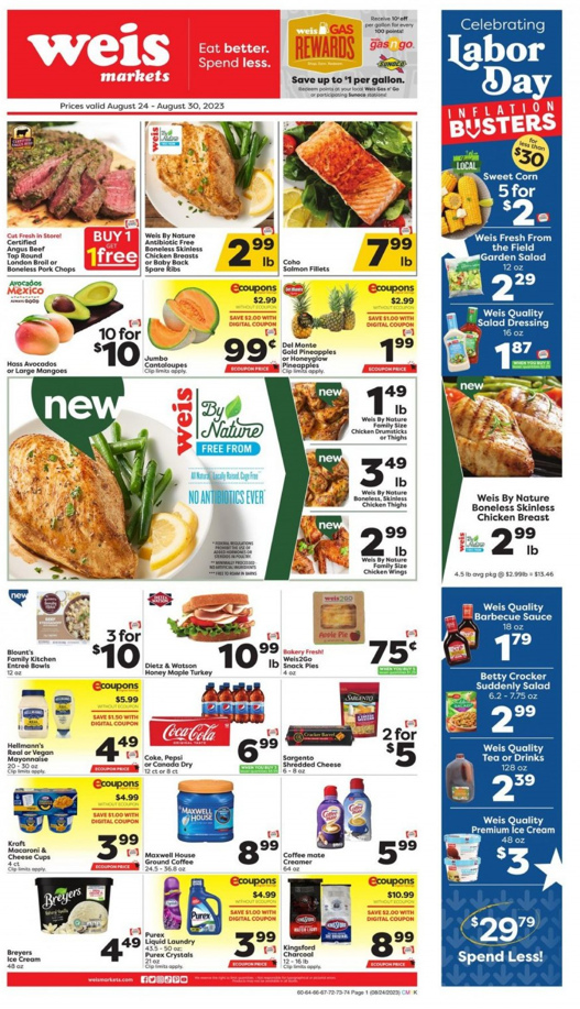 Weis ad - 08/24/2023 - 08/30/2023. Page 1