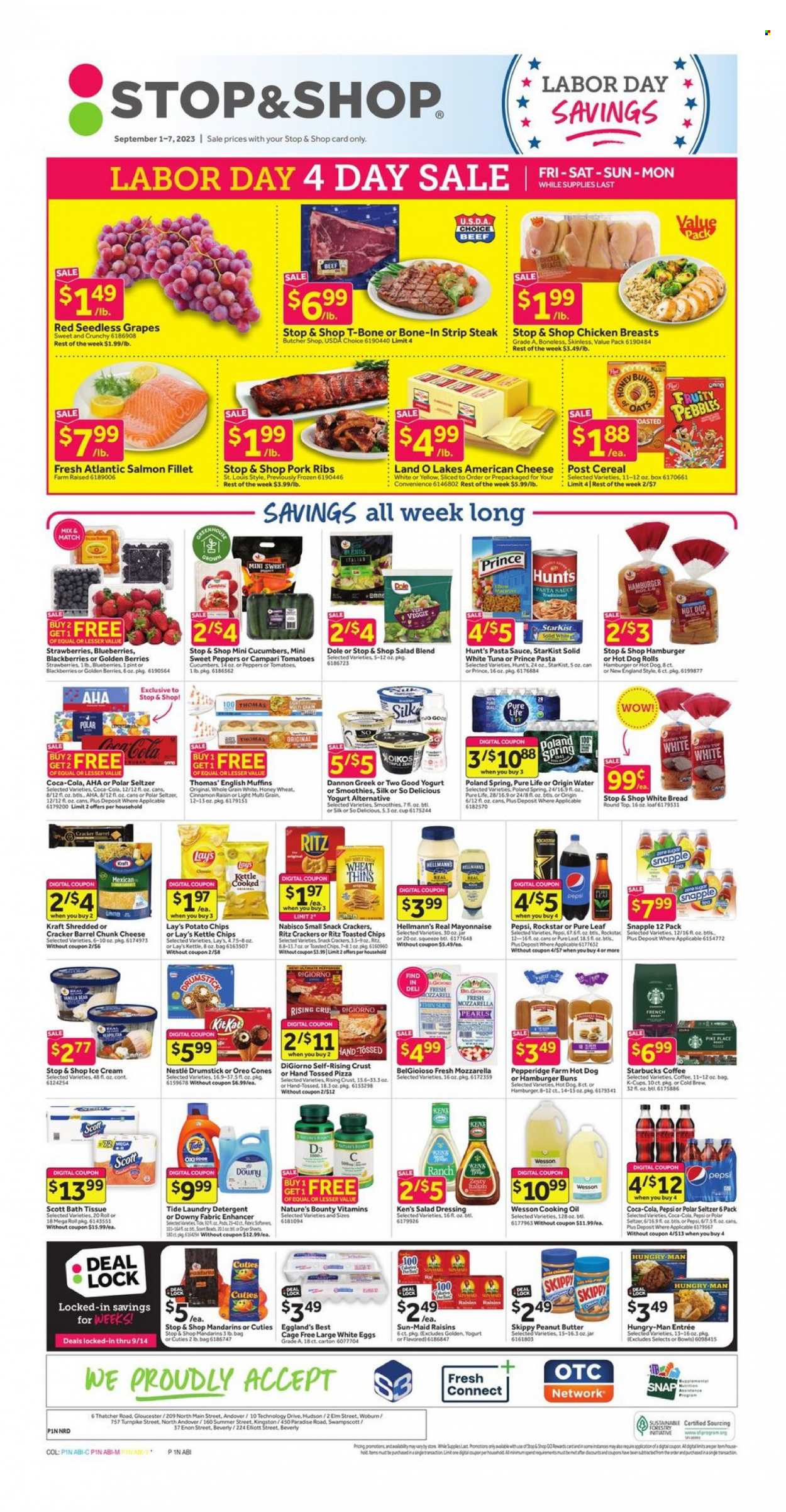 Stop & Shop ad - 09/01/2023 - 09/07/2023. Page 1