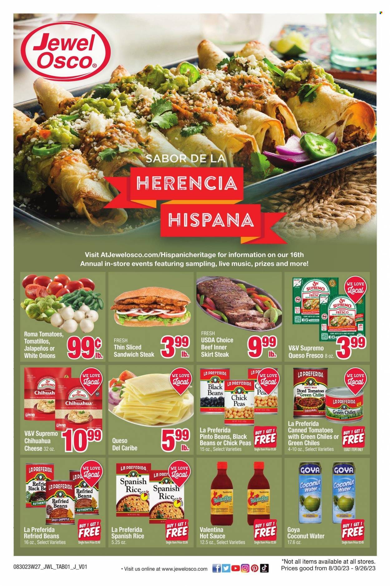 Jewel Osco ad - 08/30/2023 - 09/26/2023. Page 1
