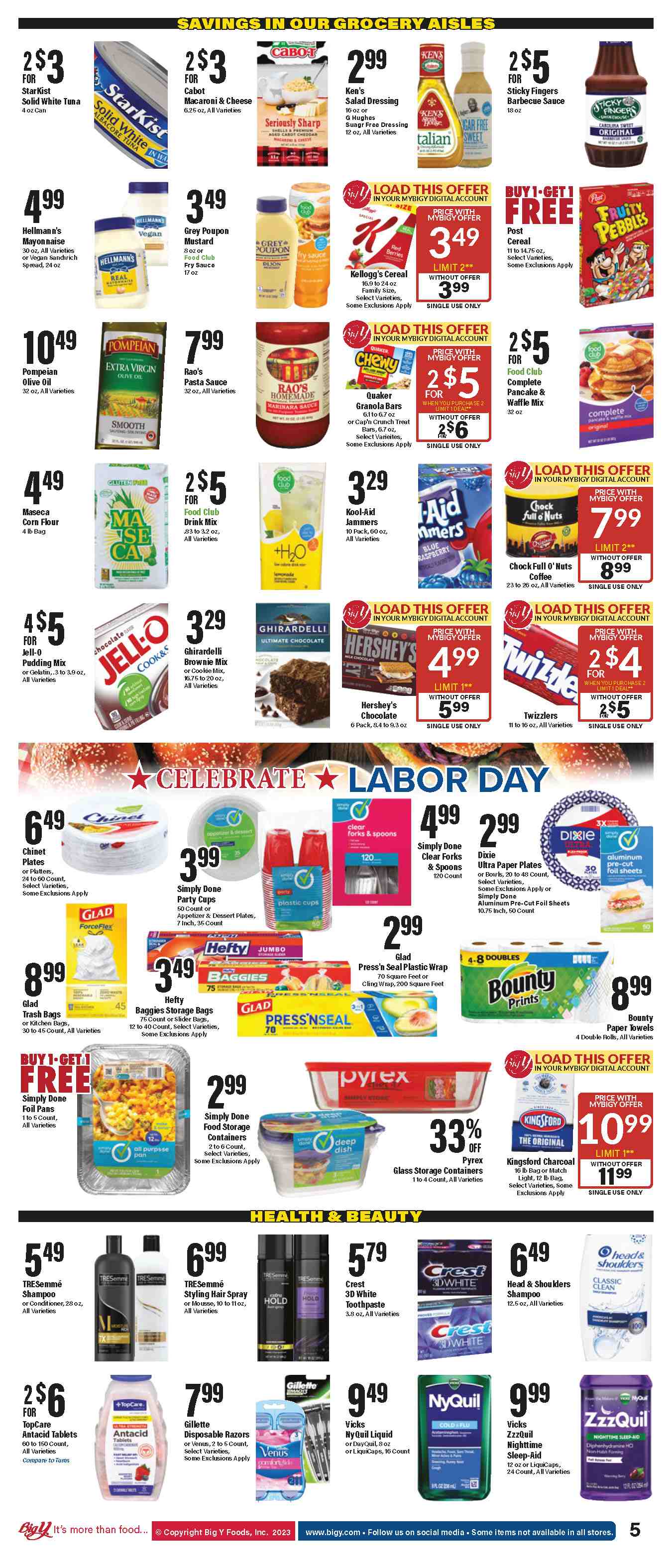 Big Y ad - 08/31/2023 - 09/06/2023. Page 6