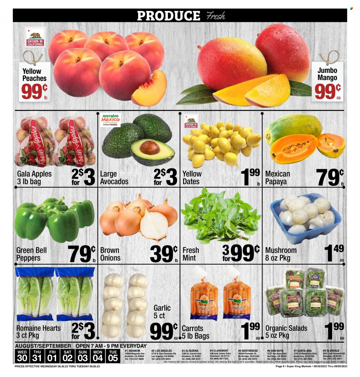Super King Markets ad - 08/30/2023 - 09/05/2023. Page 8