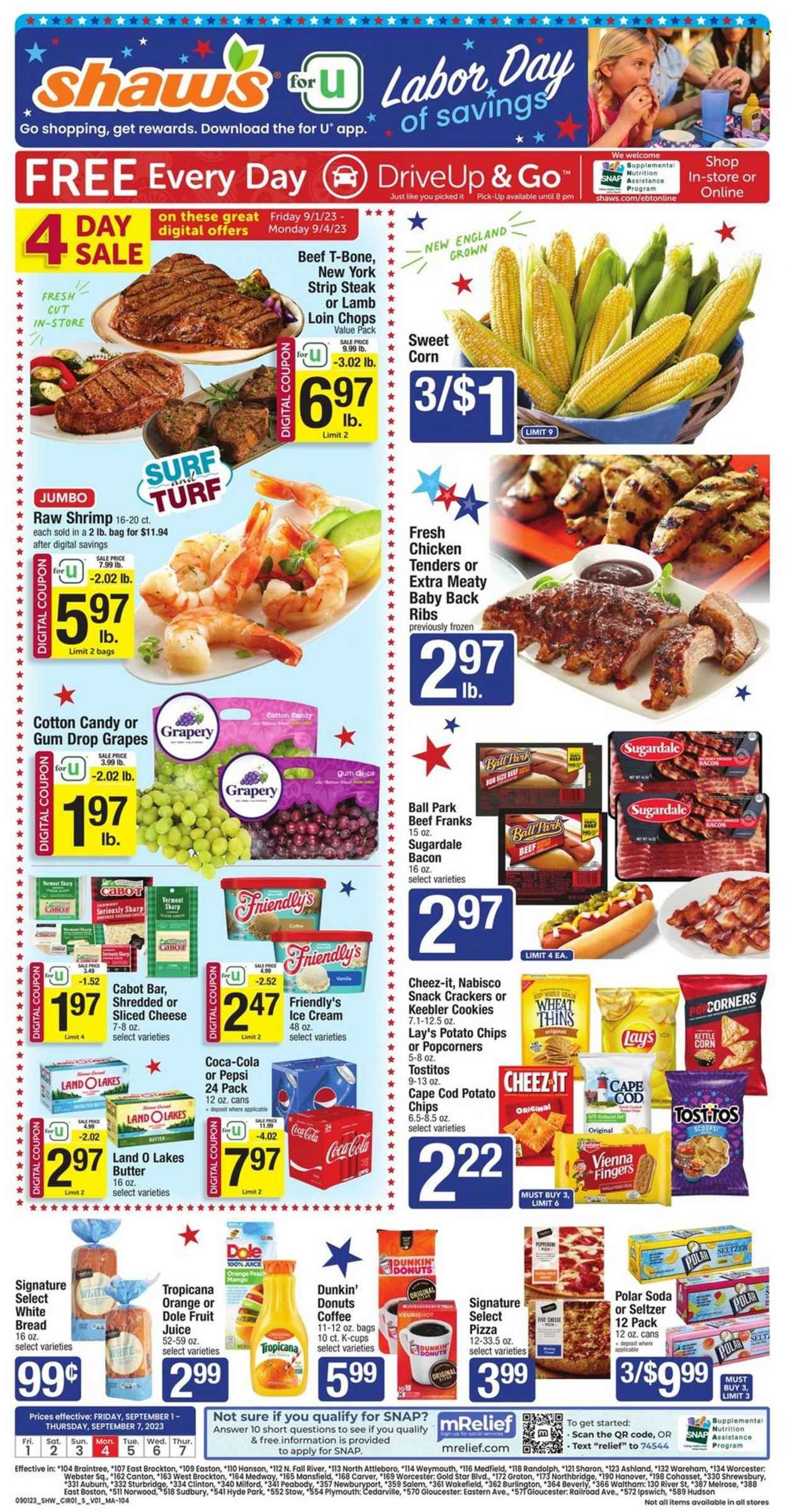 Shaw’s ad - 09/01/2023 - 09/07/2023. Page 1