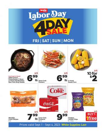Weis Flyer - 09/01/2023 - 09/04/2023.