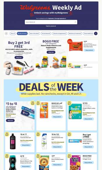 Walgreens Flyer - 09/03/2023 - 09/09/2023.