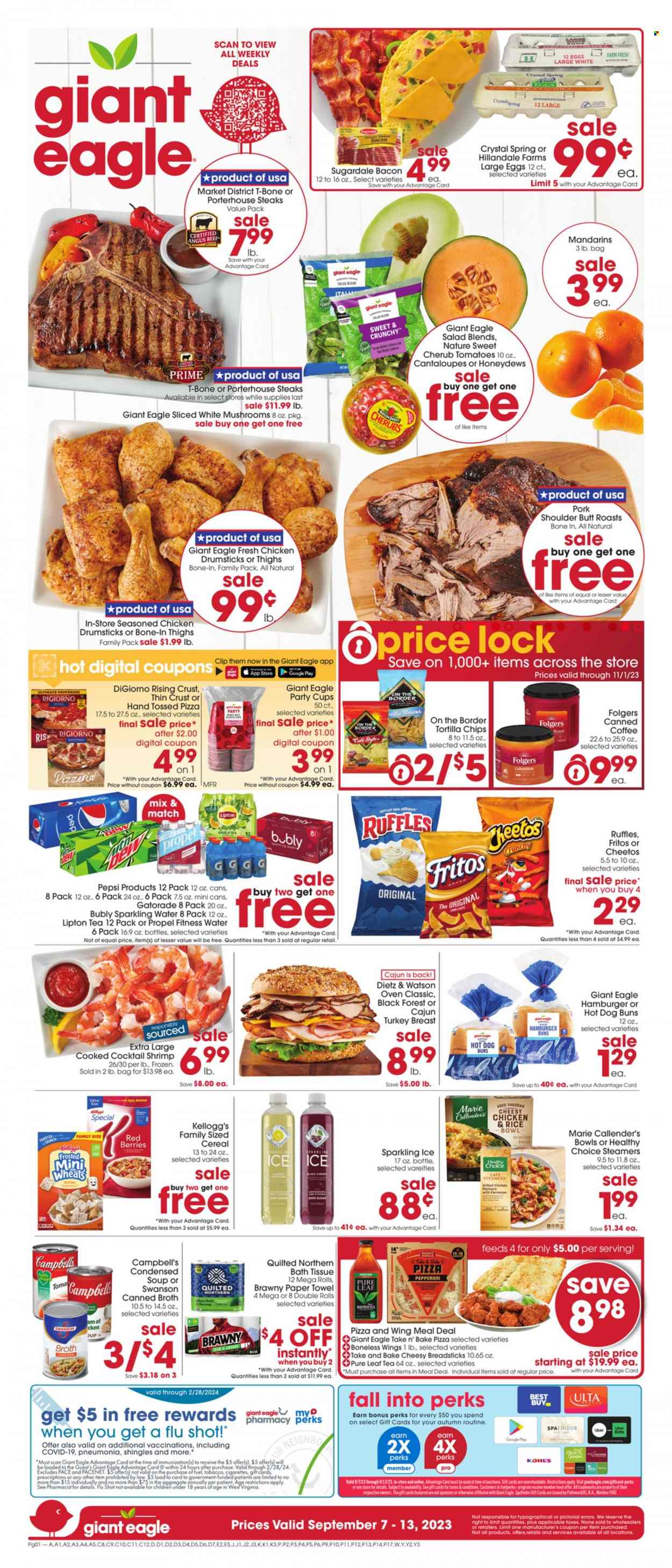 Giant Eagle ad - 09/07/2023 - 09/13/2023. Page 1