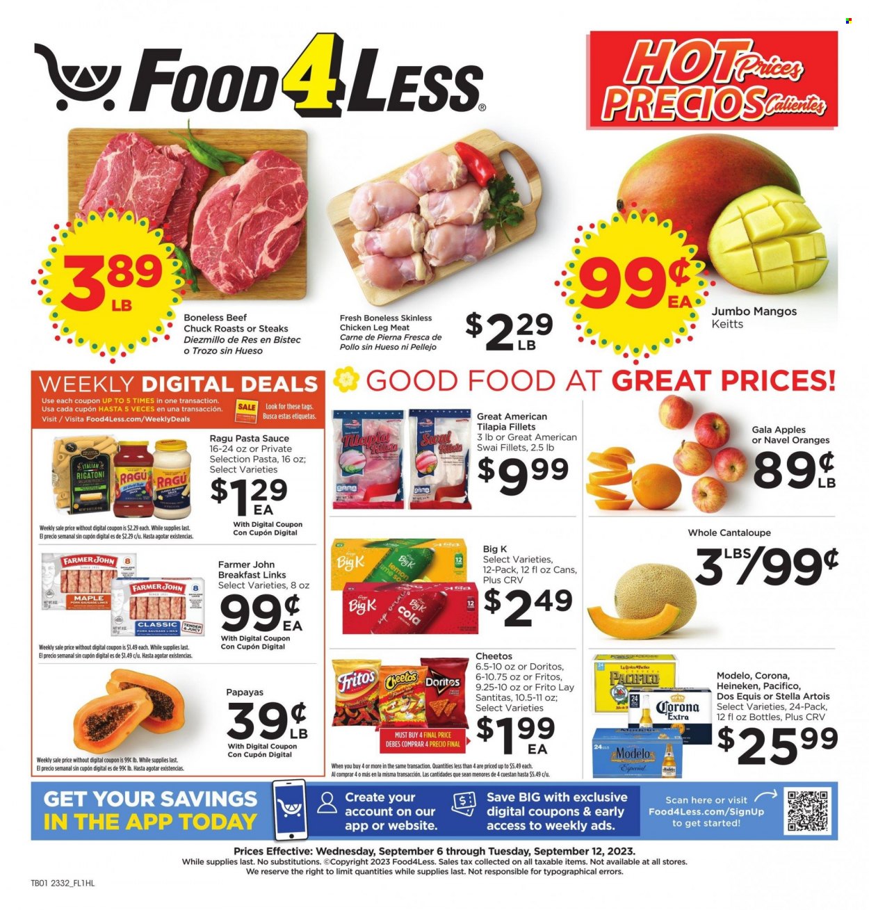 Food 4 Less ad - 09/06/2023 - 09/12/2023. Page 1