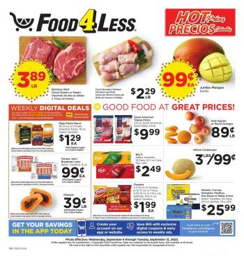 Food 4 Less Flyer - 09/06/2023 - 09/12/2023.