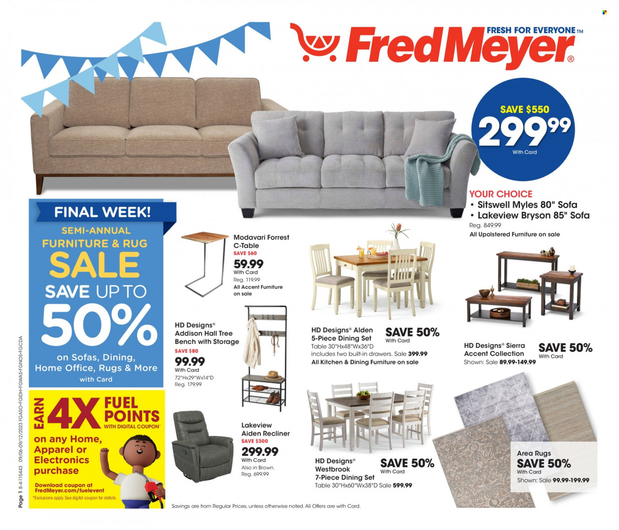 Fred Meyer ad - 09/06/2023 - 09/12/2023. Page 1