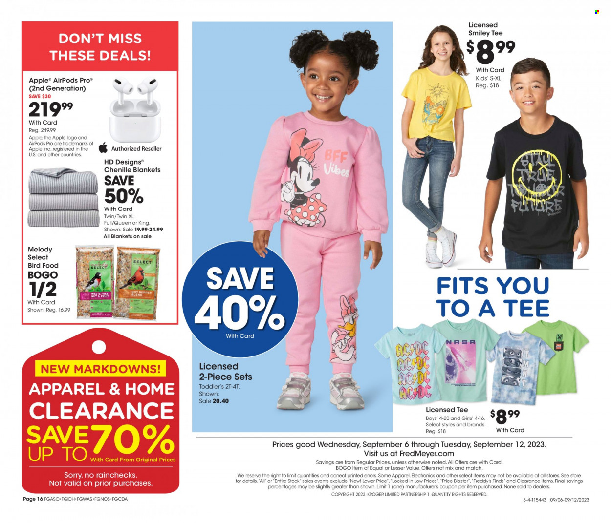 Fred Meyer ad - 09/06/2023 - 09/12/2023. Page 16