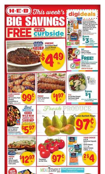 H-E-B Flyer - September 06, 2023 - September 12, 2023.