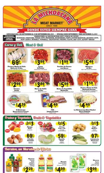 La Michoacana Meat Market Houston weekly ads