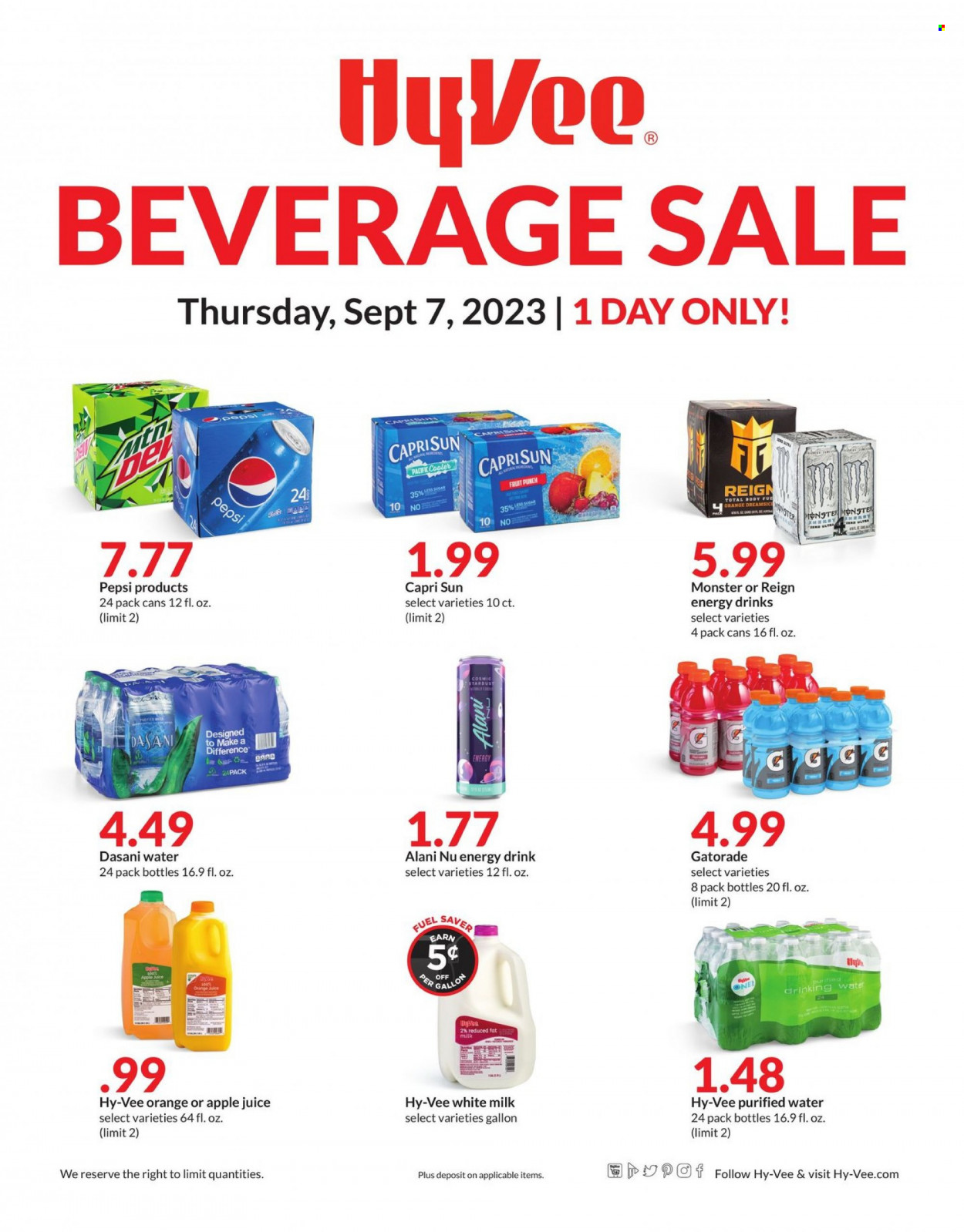 Hy-Vee ad - 09/07/2023 - 09/07/2023. Page 1
